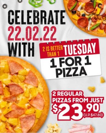 Pizza-Hut-Twosday-1-For-1-Pizza-Promotion-350x438 22 Feb 2022: Pizza Hut Twosday 1 For 1 Pizza Promotion