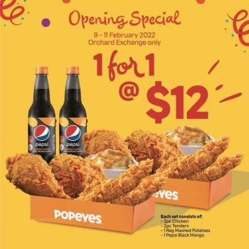 Popeyes-Louisiana-Kitchen-Opening-Special-Promotion-at-Orchard-Exchange-350x350 9-11 Feb 2022: Popeyes Louisiana Kitchen Opening Special Promotion at Orchard Exchange