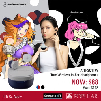 Popular-Bookstore-Audio-Technica-True-Wireless-Earbuds-Promotion-350x350 5-28 Feb 2022: Popular Bookstore Audio-Technica True-Wireless Earbuds Promotion