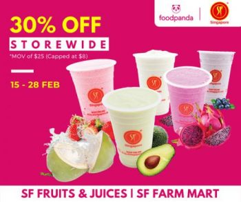 SF-Fruits-Juices-and-SF-Farm-Mart-FoodPanda-30-OFF-Promotion-350x293 15-28 Feb 2022: SF Fruits & Juices and SF Farm Mart FoodPanda 30% OFF Promotion