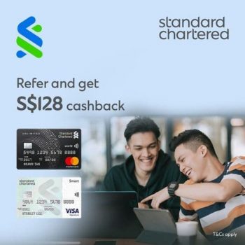 Standard-Chartered-S128-cashback-Promotion-350x350 25 Feb-31 Mar 2022: Standard Chartered S$128 cashback Promotion