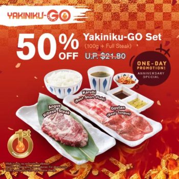Yakiniku-GO--350x350 21 Feb 2022: Yakiniku-GO First Anniversary 50% OFF Promotion