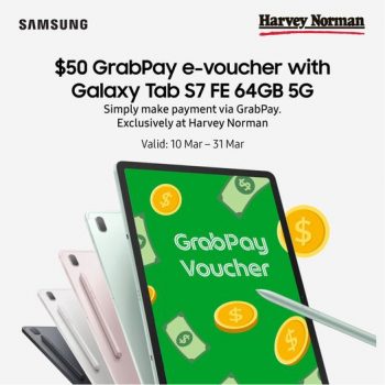 10-31-Mar-2022-Harvey-Norman-Samsung-Tab-S7-FE-Promotion-350x350 10-31 Mar 2022: Harvey Norman Samsung Tab S7 FE Promotion