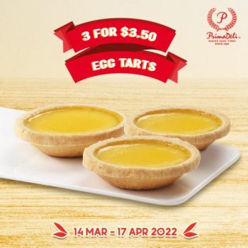 14-Mar-17-Apr-2022-PrimaDeli-Egg-Tarts-3-for-3.50-Promotion-350x350 14 Mar-17 Apr 2022: PrimaDeli Egg Tarts 3 for $3.50 Promotion