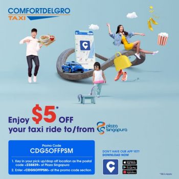 17-27-Mar-2022-ComfortDelGro-5-off-Promotion-at-Plaza-Singapura-350x350 17-27 Mar 2022: ComfortDelGro $5 off Promotion at Plaza Singapura