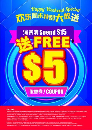 19-23-Mar-2022-Japan-Home-Weekend-FREE-5-Coupon-Promotion-350x495 19-23 Mar 2022: Japan Home Weekend FREE $5 Coupon Promotion