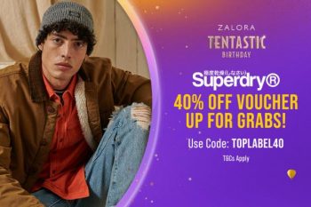 21-Mar-2022-Onward-Superdry-Zalora-Tentastic-Birthday-Sale-40-OFF-Voucher-for-Grab-350x233 21 Mar 2022 Onward: Superdry Zalora Tentastic Birthday Sale 40% OFF Voucher for Grab