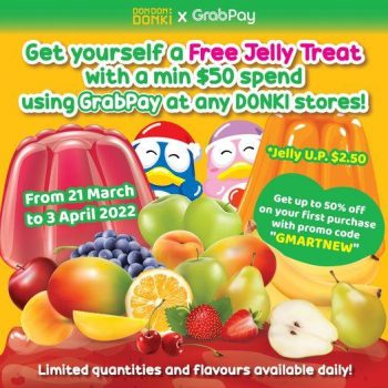 21-Mar-3-Apr-2022-Don-Don-Donki-GrabPay-FREE-Jelly-Promotion-350x350 21 Mar-3 Apr 2022: Don Don Donki GrabPay FREE Jelly Promotion
