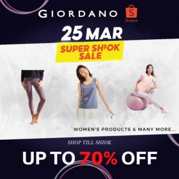 25-Mar-2022-Giordano-Shopee-Super-Shiok-sale-Up-To-70-OFF-350x350 25 Mar 2022: Giordano Shopee Super Shiok sale Up To 70% OFF