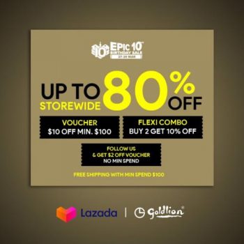 27-29-Mar-2022-Goldlion-Lazada-Epic-10th-Birthday-Sale-Up-To-80-OFF--350x350 27-29 Mar 2022: Goldlion Lazada Epic 10th Birthday Sale Up To 80% OFF