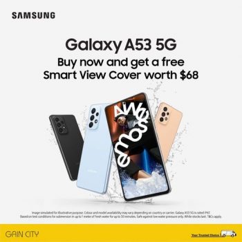 29-Mar-2022-Onward-Gain-City-Samsung-Galaxy-A53-5G--350x350 29 Mar 2022 Onward: Gain City Samsung Galaxy A53 5G Promotion