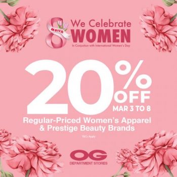 3-8-Mar-2022-OG-Women-Apparel-and-Prestige-Beauty-Brands-International-Womens-Day-Sale-350x350 3-8 Mar 2022: OG Women Apparel and Prestige Beauty Brands International Women’s Day Sale