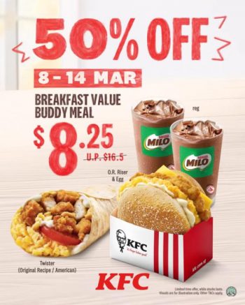 8-14-Mar-2022-KFC-Breakfast-Value-Buddy-Meal-50-OFF-Promotion--350x437 8-14 Mar 2022: KFC Breakfast Value Buddy Meal 50% OFF Promotion