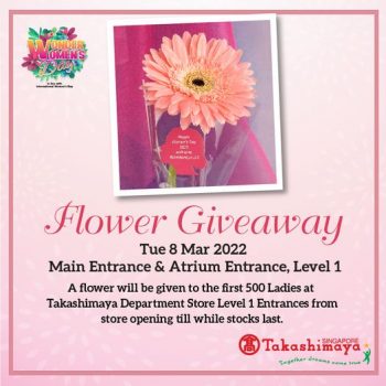 8-Mar-2022-Takashimaya-Department-Store-Gerbera-Daisies-Giveaway-350x350 8 Mar 2022: Takashimaya Department Store Gerbera Daisies Giveaway