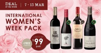 9-11-Mar-2022-Wine-Connection-INTERNATIONAL-WOMENS-WEEK-4-PACK-FREE-DELIVERY-Promotion-350x183 7-13 Mar 2022: Wine Connection INTERNATIONAL WOMEN'S WEEK 4-PACK + FREE DELIVERY Promotion