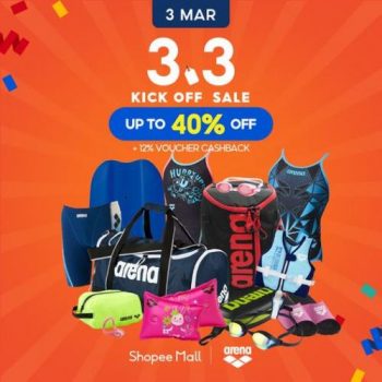 Arena-Shopee-3.3-Sale-Up-To-40-OFF-12-Voucher-Cashback--350x350 3 Mar 2022: Arena Shopee 3.3 Sale Up To 40% OFF + 12% Voucher Cashback