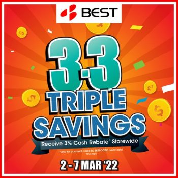 BEST-Denki-3.3-Triple-Savings-Promotioin-350x350 2-7 Mar 2022: BEST Denki 3.3 Triple Savings Promotioin