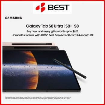 BEST-Denki-Samsung-Galaxy-Tab-S8-series-Promotion.-350x350 4 Mar 2022 Onward: BEST Denki Samsung Galaxy Tab S8 series Promotion