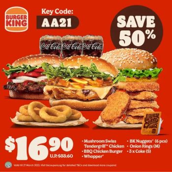 Burger-King-51-off-1-for-1-Deals-4-350x350 Now till 27 Mar 2022: Burger King 51% off & 1-for-1 Deals