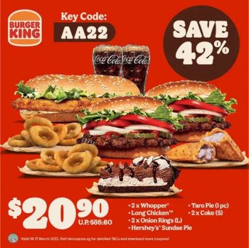 Burger-King-51-off-1-for-1-Deals-5-350x348 Now till 27 Mar 2022: Burger King 51% off & 1-for-1 Deals