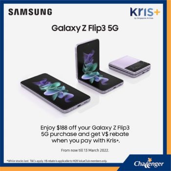 Challenger-Samsung-Galaxy-Z-Flip3-5G-Promotion.-350x350 3-13 Mar 2022: Challenger Samsung Galaxy Z Flip3 5G Promotion