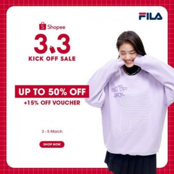 FILA-Shopee-3.3-Sale-Up-To-50-OFF.-350x350 3-5 Mar 2022: FILA Shopee 3.3 Sale Up To 50% OFF