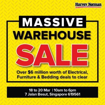 Harvey-Norman-Massive-Warehouse-Sale-350x350 18-20 Mar 2022: Harvey Norman Massive Warehouse Sale