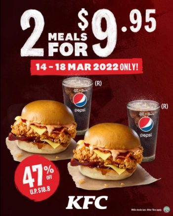 KFC-2-Turkey-Baconized-Zinger-Meals-@-9.95-Promotion-350x436 14-18 Mar 2022: KFC 2 Turkey Baconized Zinger Meals @ $9.95 Promotion