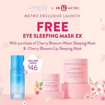 LANEIGE-NEW-Cherry-Blossom-Sleeping-Masks-Promotion-at-METRO-350x350 1-14 Mar 2022: LANEIGE NEW Cherry Blossom Sleeping Masks Promotion at METRO