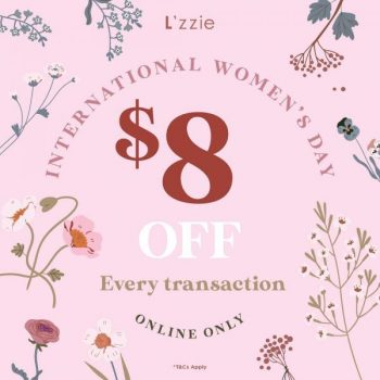 Lzzie-Online-International-Womens-Day-8-OFF-Promotion-350x350 8-15 Mar 2022: L'zzie Online International Women's Day $8 OFF Promotion