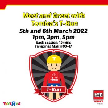 ToysRUs-Meet-and-Greet-with-Tomicas-T-Kun-350x350 5-6 Mar 2022: Toys"R"Us Meet and Greet with Tomica's T-Kun