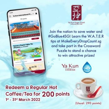 Ya-Kun-Kaya-Toast-World-Water-Day-Promotion-350x350 1-31 Mar 2022: Ya Kun Kaya Toast World Water Day Promotion