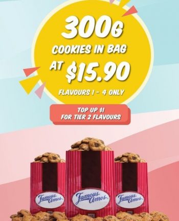 1-4-Apr-2022-Famous-Amos-300g-Cookies-in-Bag-Promotion-350x432 1-4 Apr 2022: Famous Amos 300g Cookies in Bag Promotion
