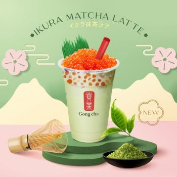 1-Apr-2022-Gong-Cha-new-Ikura-Matcha-Latte-Promotion-350x350 1 Apr 2022: Gong Cha new Ikura Matcha Latte Promotion