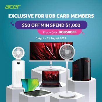 1-Apr-31-Aug-2022-Acer-UOB-Card-50-OFF-Promotion-350x350 1 Apr- 31 Aug 2022: Acer UOB Card $50 OFF Promotion