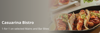 1-for-1-on-selected-Mains-and-Bar-Bites-POSB-Singapore-350x118 1 Apr 2022-31 Mar 2023: Casuarina Bistro selected Mains and Bar Bites Promotion with POSB