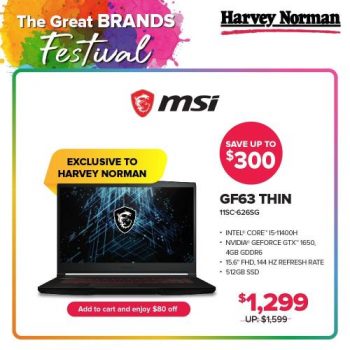11-Apr-2022-Onward-Harvey-Norman-MSI-Laptop-Promotion-2-350x350 11 Apr 2022 Onward: Harvey Norman MSI Laptop Promotion