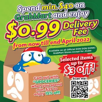 12-Apr-2022-Onward-DON-DON-DONKI-Only-99¢-Delivery-Free-Promotion-350x350 12-30 Apr 2022: DON DON DONKI Only 99¢ Delivery Free Promotion