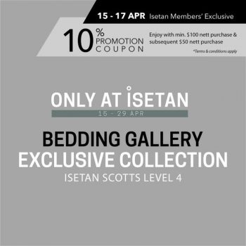 15-17-Apr-2022-Isetan-Bedding-Gallery-Exclusive-Collection-Promotion-350x350 15-17 Apr 2022: Isetan Bedding Gallery Exclusive Collection Promotion