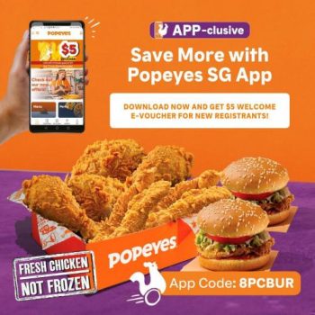 17-22-Apr-2022-Popeyes-Delivery-8pc-Burg-Combo-@-21.90-Promotion2-350x350 17-22 Apr 2022: Popeyes Delivery 8pc & Burg Combo @ $21.90 Promotion