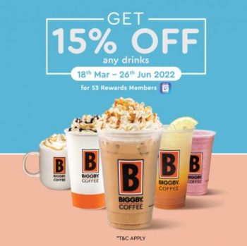 18-Mar-26-Jun-2022-Biggby-Coffee-S3-Rewards-Members-15-OFF-Promotion-350x349 18 Mar-26 Jun 2022: Biggby Coffee S3 Rewards Members 15% OFF Promotion