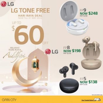 19-Apr-2022-Onward-Gain-City-LG-Wireless-Earphones-Promotion-350x350 19 Apr 2022 Onward: Gain City  LG Wireless Earphones Promotion