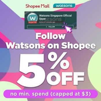 19-Apr-2022-Onward-Watsons-on-Shopee-5-Off-Promotion-350x350 19 Apr 2022 Onward: Watsons on Shopee 5% Off Promotion