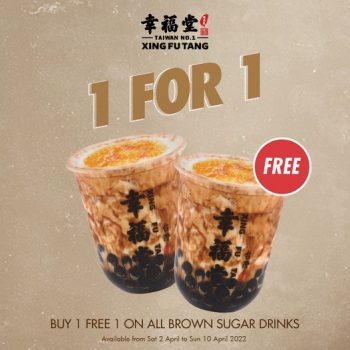 2-10-Apr-2022-Xing-Fu-Tang-Buy-1-FREE-1-on-all-brown-sugar-drinks-Promotion-350x350 2-10 Apr 2022: Xing Fu Tang Buy 1, FREE 1, on all brown sugar drinks Promotion