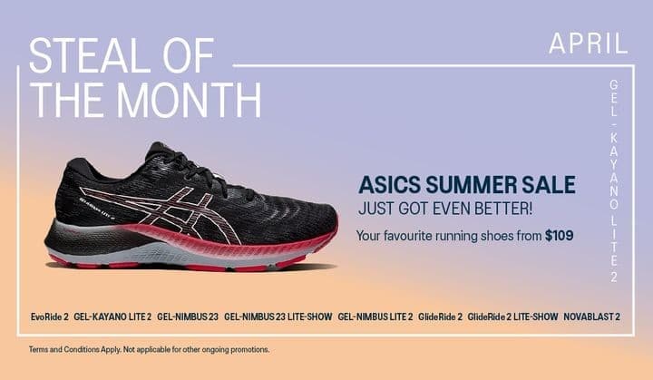 21-30 Apr 2022: ASICS Steal of the Month Promotion 