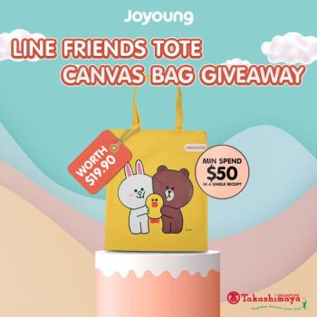 25-30-Apr-2022-Takashimaya-Department-Store-Free-Adorable-Line-Friends-Canvas-Tote-Bag-Promotion-350x350 25-30 Apr 2022: Takashimaya Department Store Free Adorable Line Friends Canvas Tote Bag Promotion