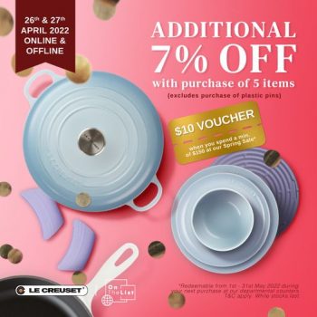 26-27-Apr-2022-Le-Creuset-Spring-Sale-350x350 26-27 Apr 2022: Le Creuset Spring Sale