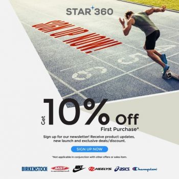 26-Apr-2022-Onward-STAR-360-10-Off-first-purchase-Promotion-350x350 26 Apr 2022 Onward: STAR 360 10% Off first purchase Promotion
