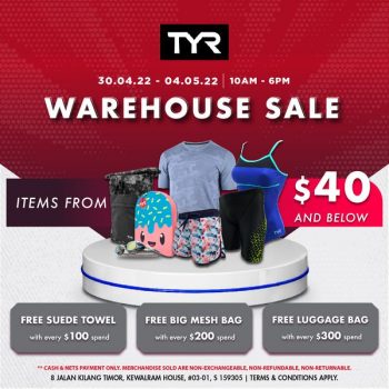 30-Apr-4-May-2022-TYR-Warehouse-Sale--350x350 30 Apr-4 May 2022: TYR Warehouse Sale