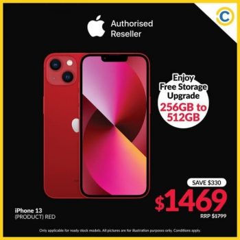 4-Apr-2022-Onward-COURTS-iPhone-13-PRODUCT-RED-Promotion-350x350 4 Apr 2022 Onward: COURTS  iPhone 13 (PRODUCT) RED Promotion